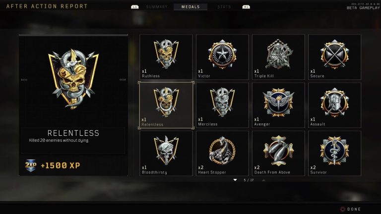 How to Earn Relentless Medal in Call of Duty Mobile