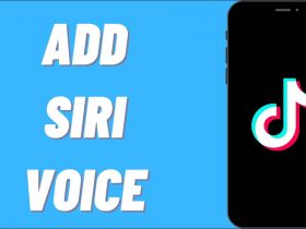 how to add siri voice to tiktok