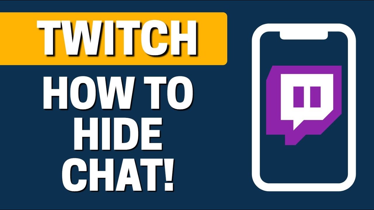 how to hide chat on twitch
