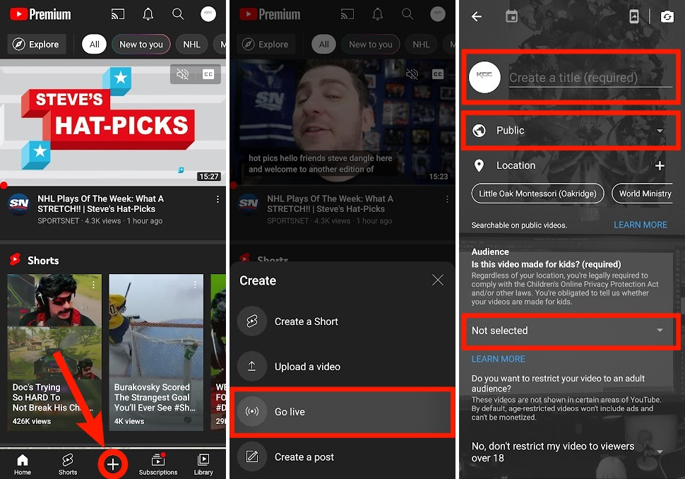 How to Schedule a Livestream on YouTube Mobile