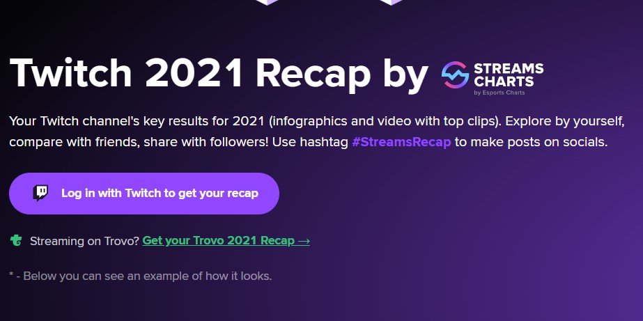 How to find Twitch recap 2021