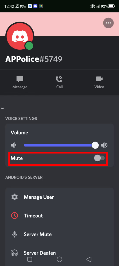 how to mute discord user
