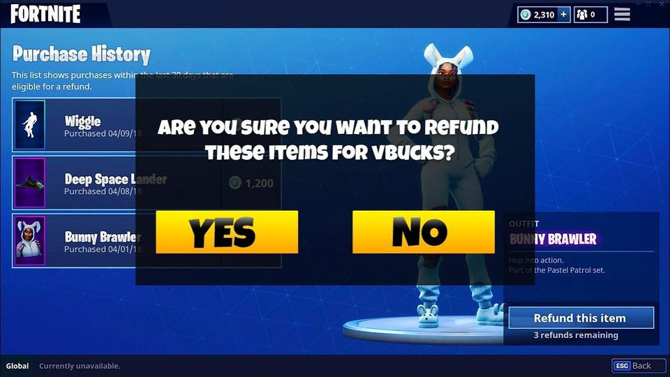 how to refund on Fortnite Xbox