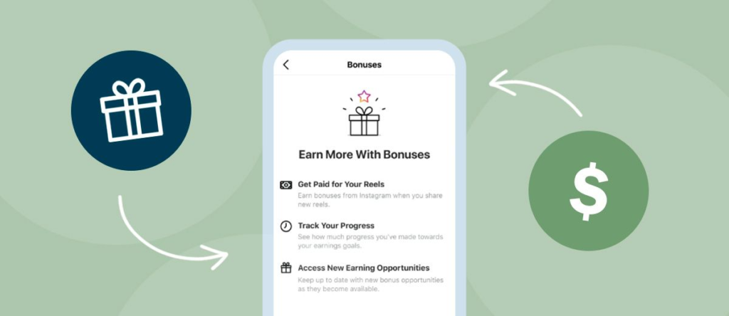 instagram bonuses not showing