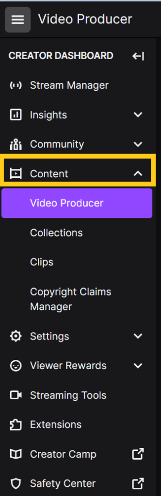 how to delete all vods on twitch