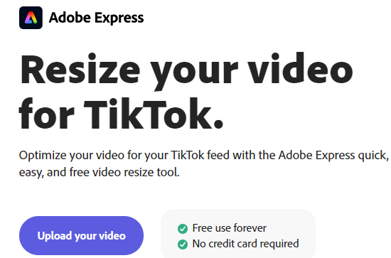 How to Use Adobe Express to Edit TikTok Video Frame Size
