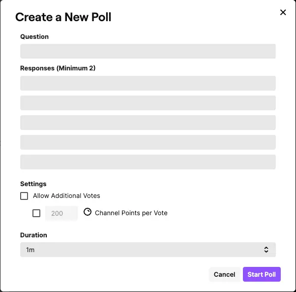 How to Make a Poll on Twitch #2