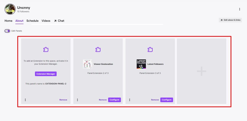 How to Edit Twitch Panels to rearrange it