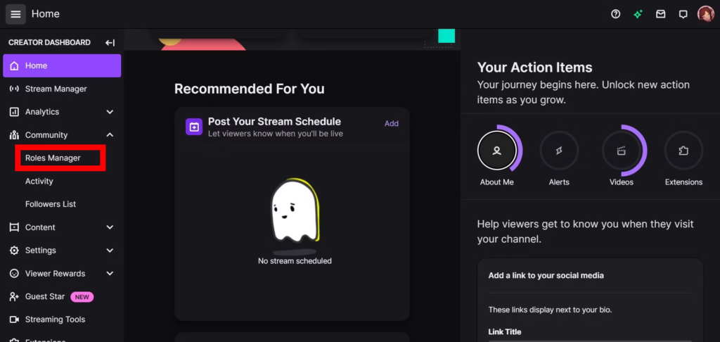 How To Make Someone A Moderator on Twitch Through Creator Dashboard