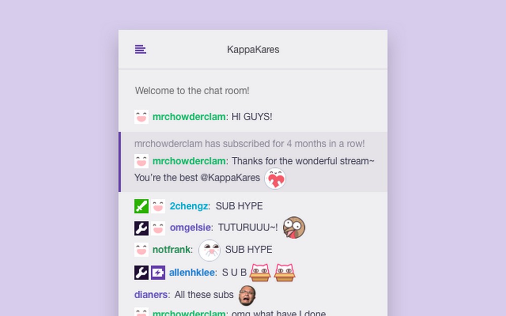 twitch chat messages
