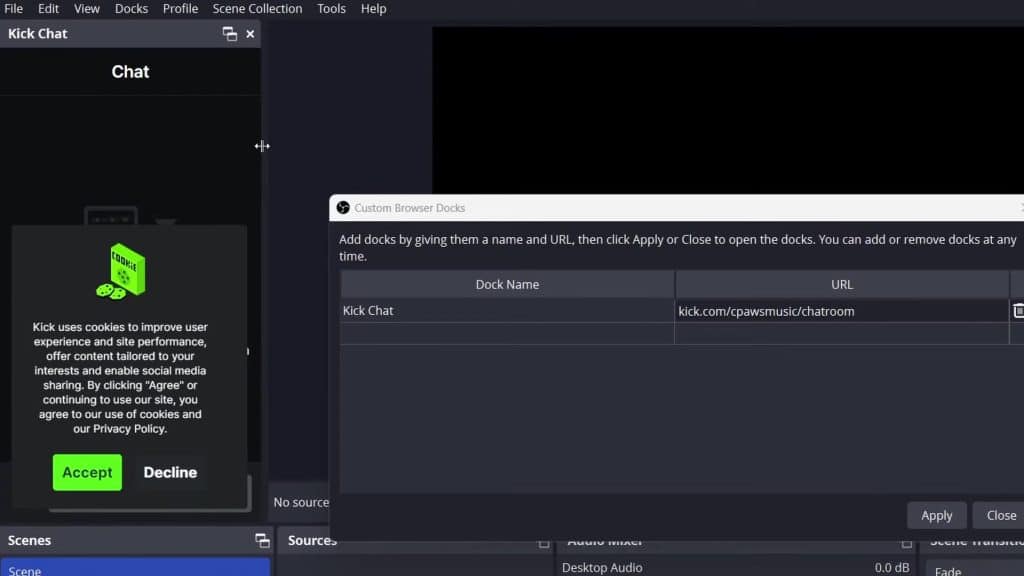 how to stream on kick with streamlabs