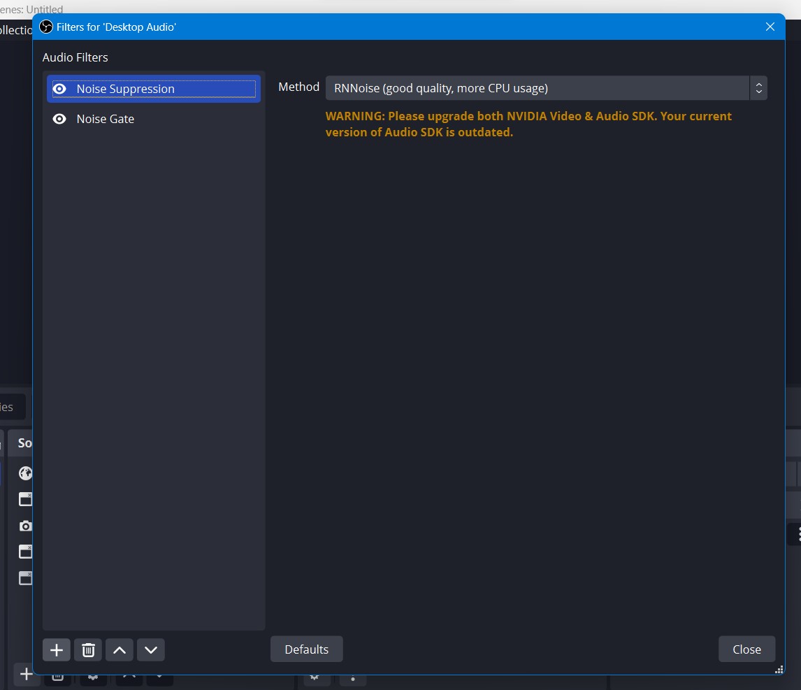 How to Use OBS Noise Suppression and Noise Gate