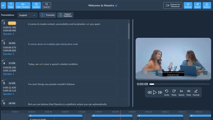 Subtitle Editor Online