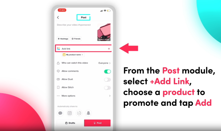 can i add a link in tiktok story