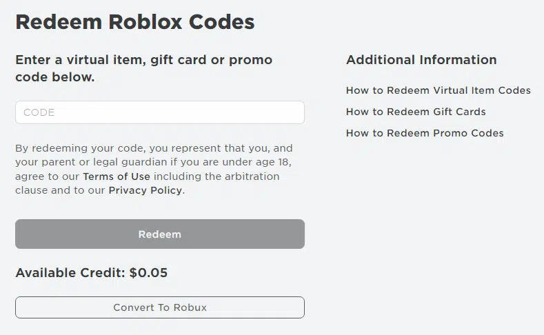 How to Redeem Roblox Codes